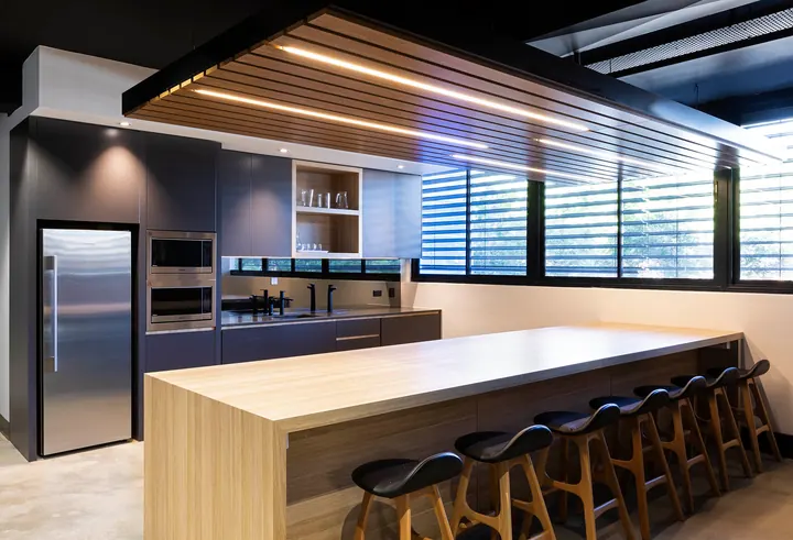 fit out done for an office kitchen in Sydney